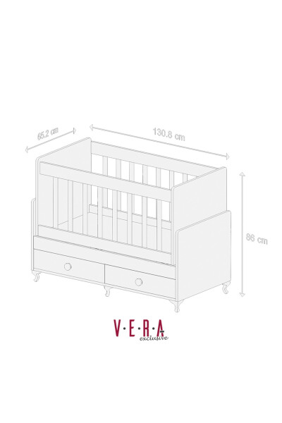 Crib, Rocking, Co-sleeper 60 x 120 - 4