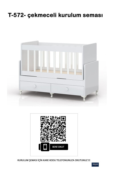 Crib, Rocking, Co-sleeper 60 x 120 - 5