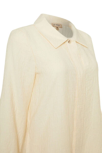 Crinkled Fabric Relaxed Fit Tunic - AKER (1)