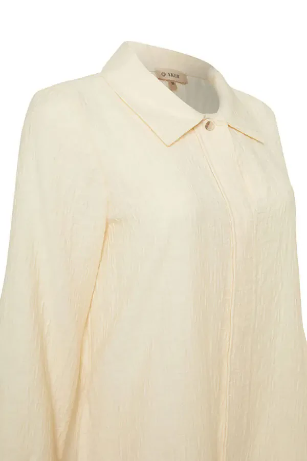 Crinkled Fabric Relaxed Fit Tunic - 2