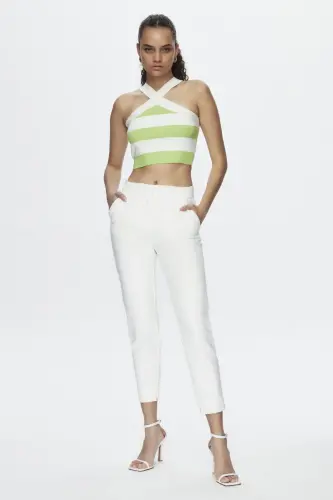 Criss-cross Front Blouse-947 - ADL (1)
