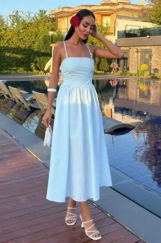 Criss-Cross Strappy Beaded Dress 2902-08 - 1