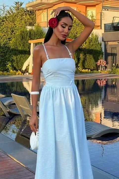 Criss-Cross Strappy Beaded Dress 2902-08 - 14