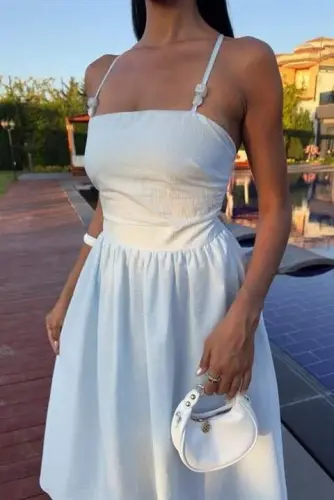 Criss-Cross Strappy Beaded Dress 2902-08 - 11