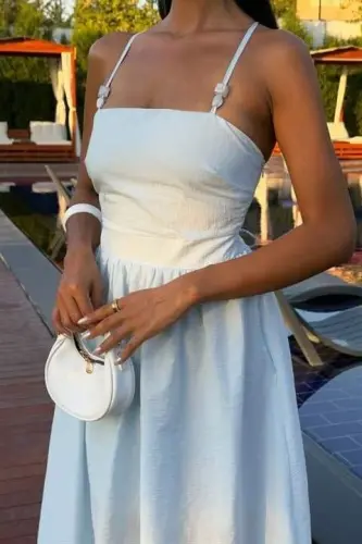 Criss-Cross Strappy Beaded Dress 2902-08 - 7