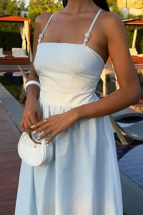 Criss-Cross Strappy Beaded Dress 2902-08 - 7