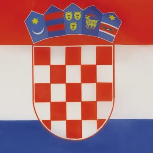 Croatia dengiz bayrog'i 18'' x 12'' - Xorvatiya bayroqlari 30 x 45 sm. - Qayiq uchun banner 12x18 dyuym - AZ FLAG - 3