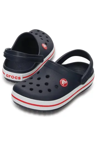 Crocband Clog Детские Шлепанцы 207005-485 Navy/red-Темно-синий - 3