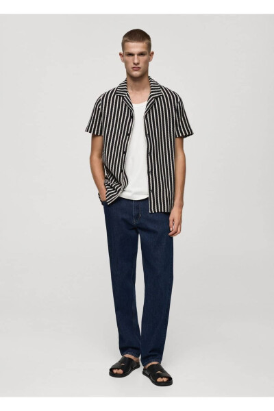Crochet Knit Shirt - MANGO MAN (1)