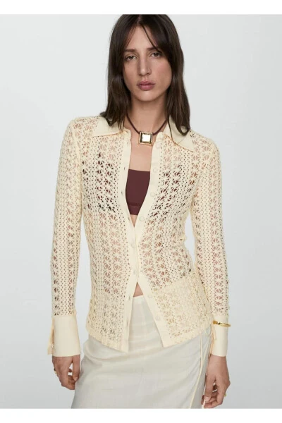 Crochet shirt - MANGO