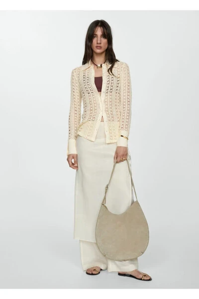 Crochet shirt - MANGO (1)