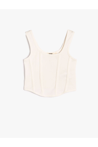 Crop Athlete Ribbed Cotton Tank Top - 4