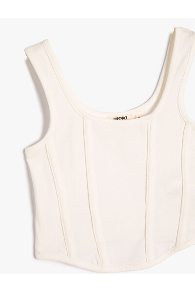 Crop Athlete Ribbed Cotton Tank Top - 6