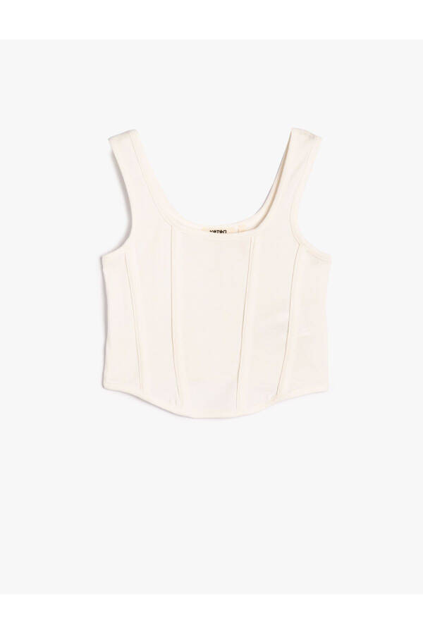 Crop Athlete Ribbed Cotton Tank Top - 1