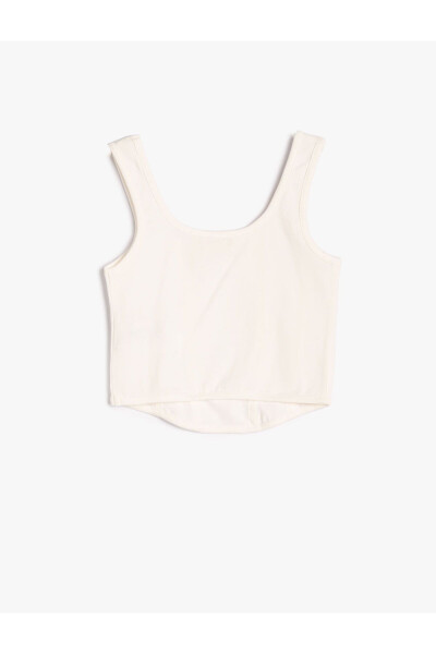 Crop Athlete Ribbed Cotton Tank Top - 2