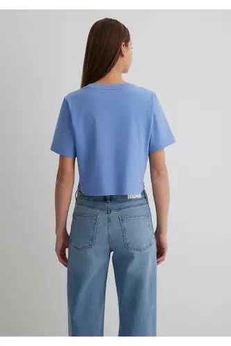 Crop Basic T-Shirt Crop / Short Cut 1613072-70854- - 4