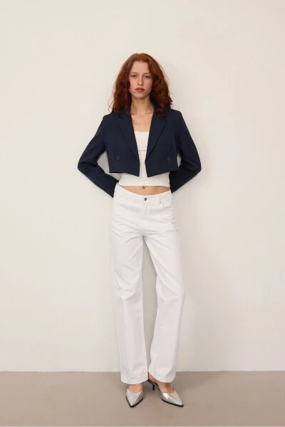 Crop Blazer Ceket C7208-Z14 - ADDAX
