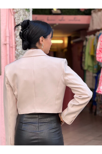 Crop Blazer Jacket - 2