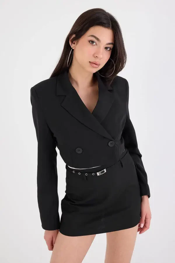 Crop Blazer Jacket C7208-Z14 - 1