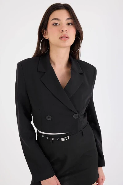 Crop Blazer Jacket C7208-Z14 - 3