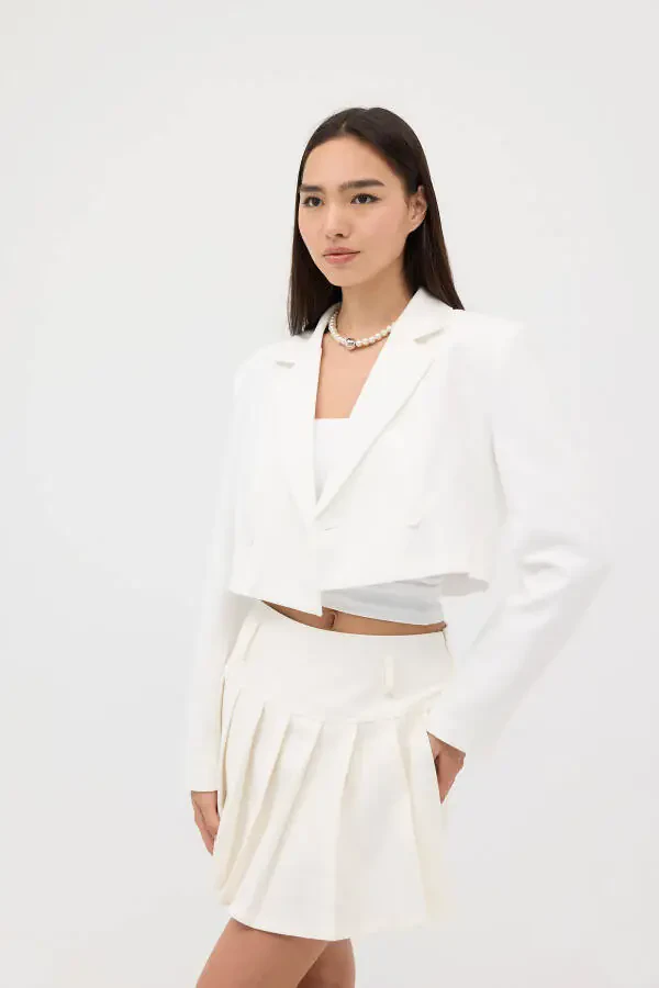 Crop Blazer Jacket C7208-Z14 - 2