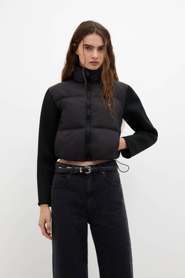 Crop fit puffer jacket - 2