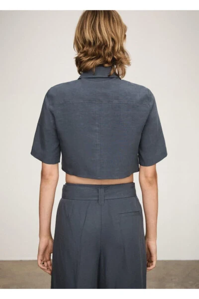 Crop Lyocell Shirt - 4