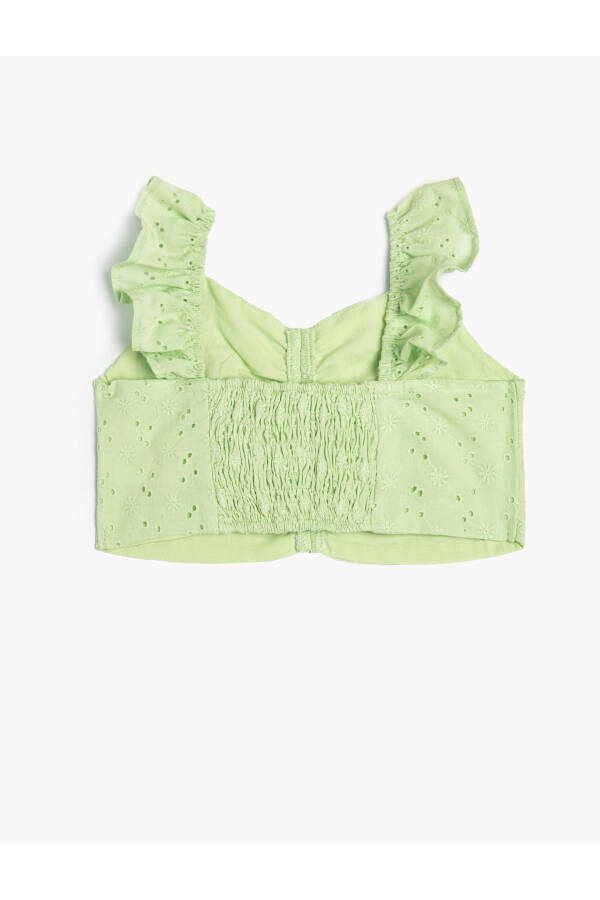 Crop Top, Strappy, Ruffle Detail, Fitted - 4