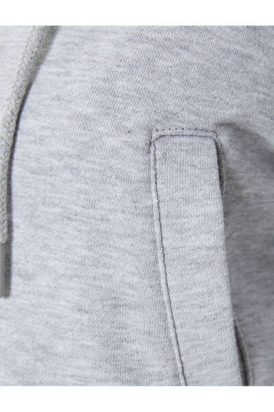 Cropped Hoodie with Pockets and Zipper - 6