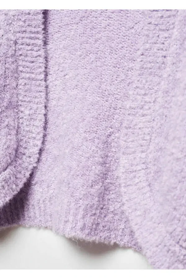 Cropped Knit Cardigan - 2