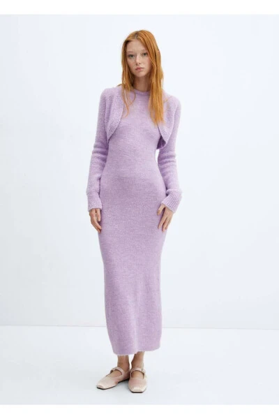 Cropped Knit Cardigan - 6