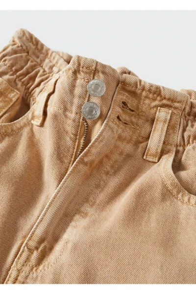 Cropped Leg Paperbag Jean - 6