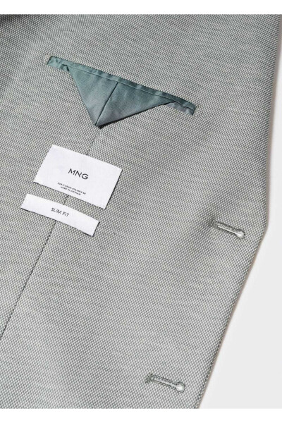 Cropped Tailored Mini Blazer - 8