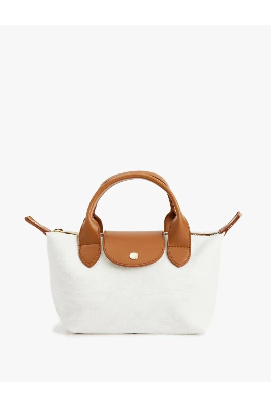 Crossbody Top Handle Zip Tote Bag - KOTON