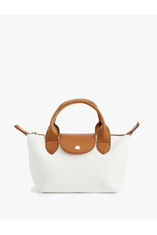 Crossbody Top Handle Zip Tote Bag - 1