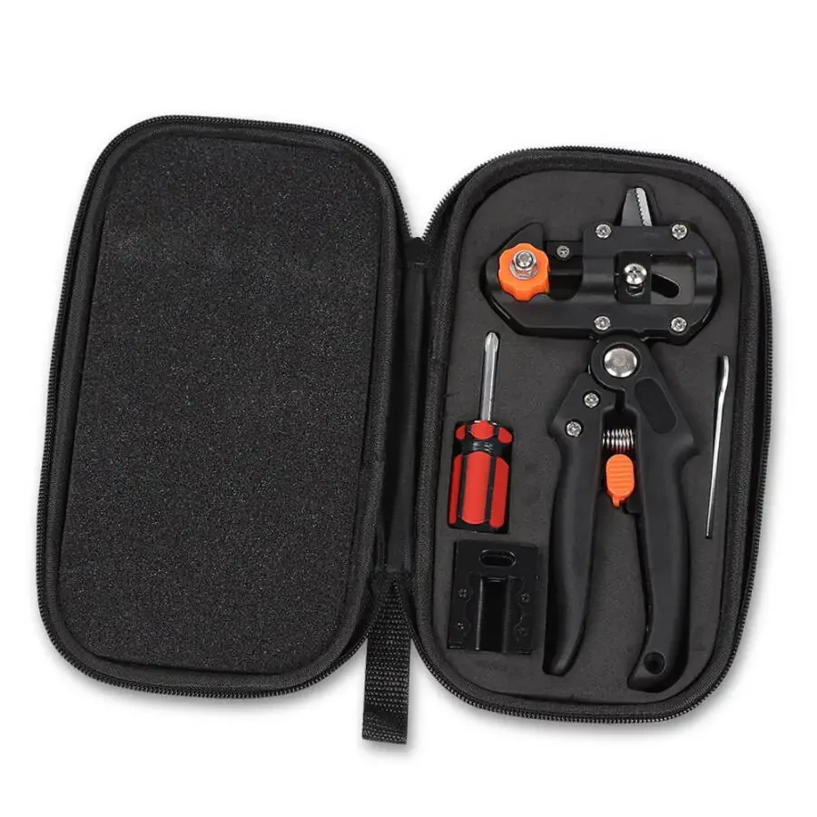 CROSSDESIGN Garden Tree Grafting Knife Cutting Tool Kit Pruning Pruner Shears Snip Scissors - 2