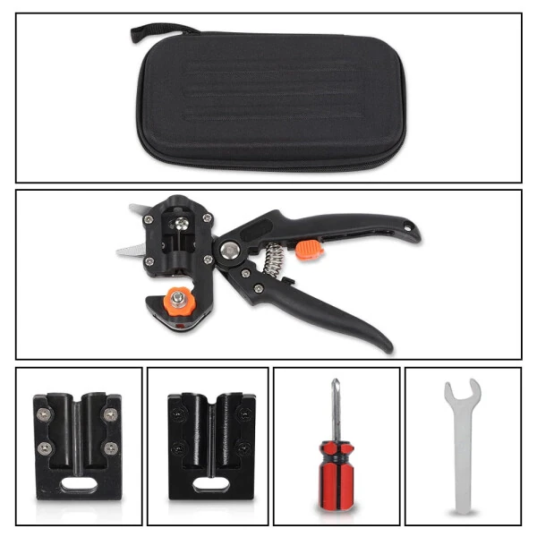 CROSSDESIGN Garden Tree Grafting Knife Cutting Tool Kit Pruning Pruner Shears Snip Scissors - 7