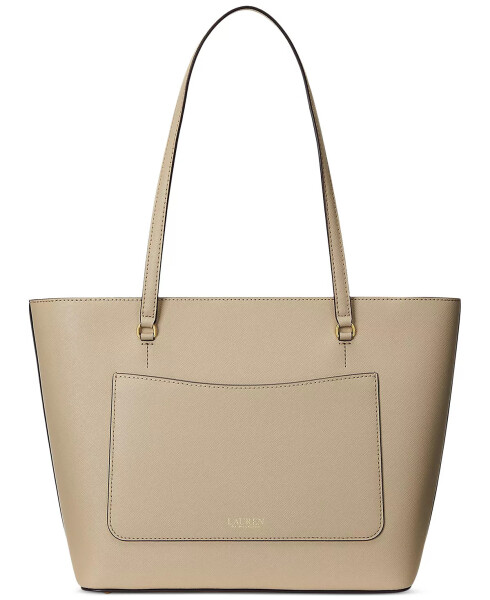 Crosshatch Deri Orta Boy Karly Alışveriş Tote Birch Tan - 4