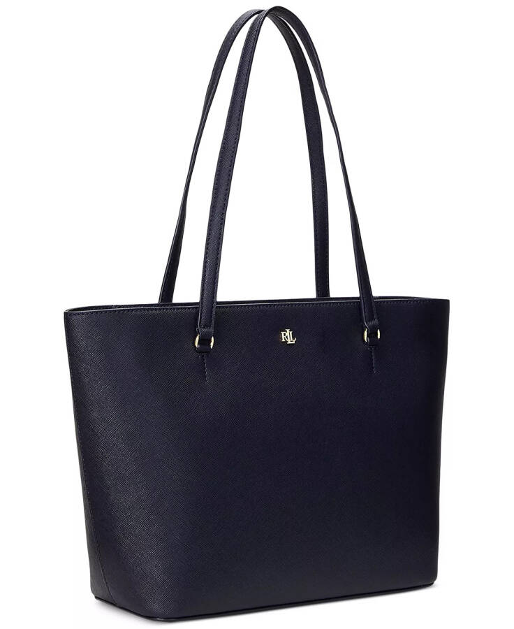 Crosshatch Deri Orta Karly Alışveriş Tote Mavi - 5