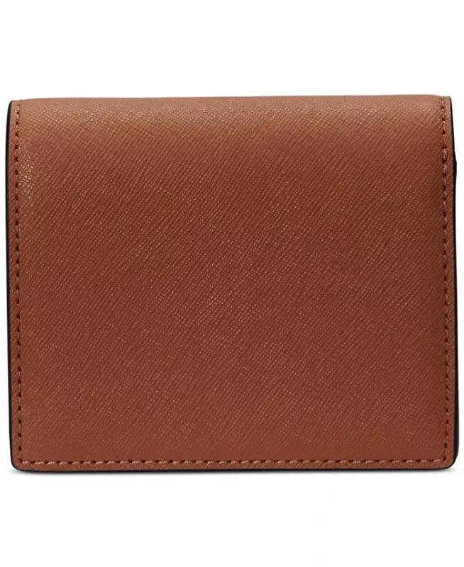 Crosshatch Leather Compact Wallet - 2