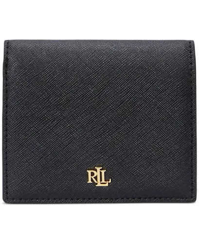 Crosshatch Leather Compact Wallet - 1