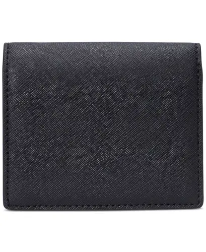 Crosshatch Leather Compact Wallet - 2