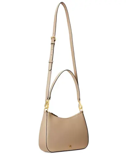 Crosshatch Leather Danni Small Shoulder Handbag - Birch Tan - 3
