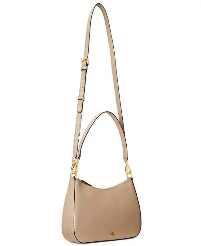 Crosshatch Leather Danni Small Shoulder Handbag - Birch Tan - 3