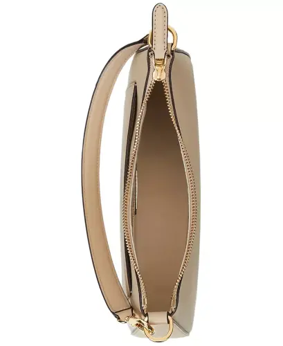 Crosshatch Leather Danni Small Shoulder Handbag - Birch Tan - 4