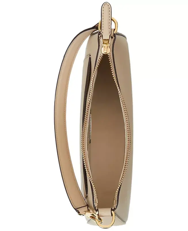 Crosshatch Leather Danni Small Shoulder Handbag - Birch Tan - 4