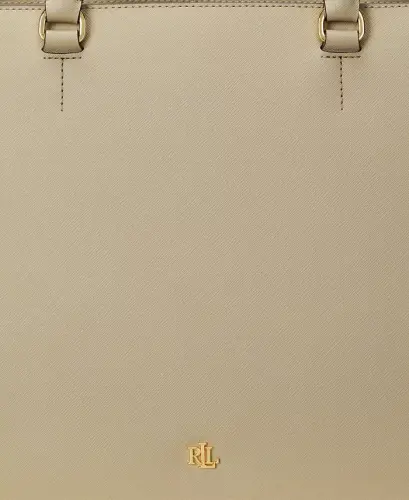 Crosshatch Leather Large Hanna Satchel-Birch Tan - 6