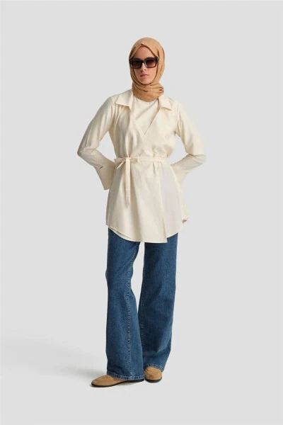 Crossover-Look Modal Tunic 24k4313 Moonstone - ARMINE