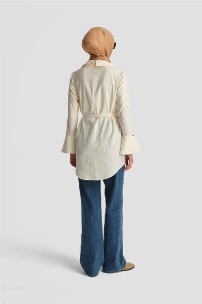 Crossover-Look Modal Tunic 24k4313 Moonstone - 5