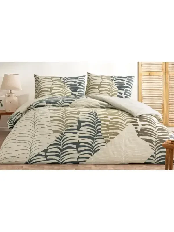 Crown Double Size Ranforce Duvet Cover Set Ella Coffee - 1